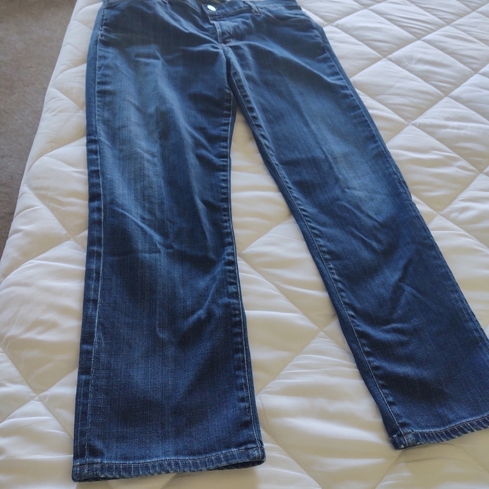 Citizens Of Humanity Dark Blue Cropped Ankle Jeans